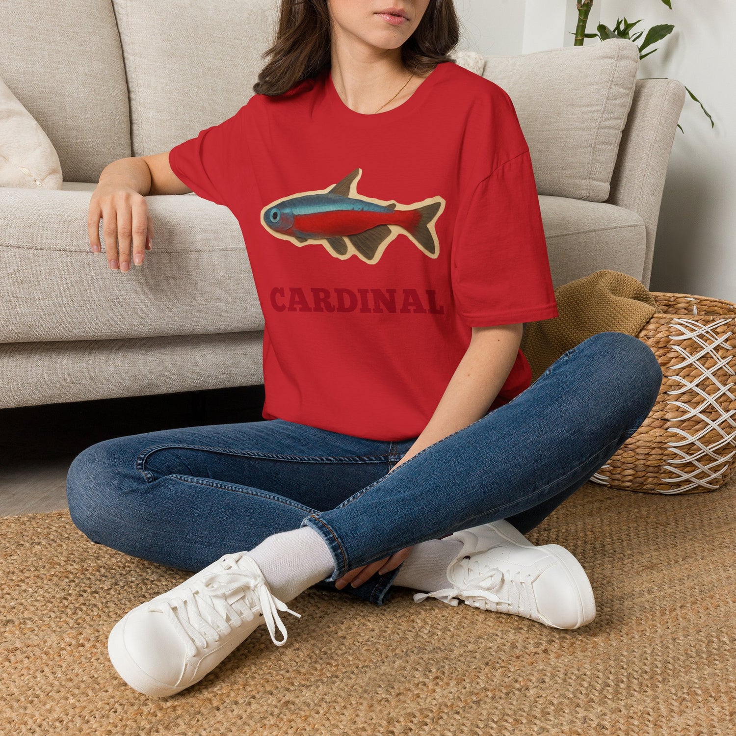 Cardinal Tetra Fish Tee — Cute Aquarium Fish Shirt