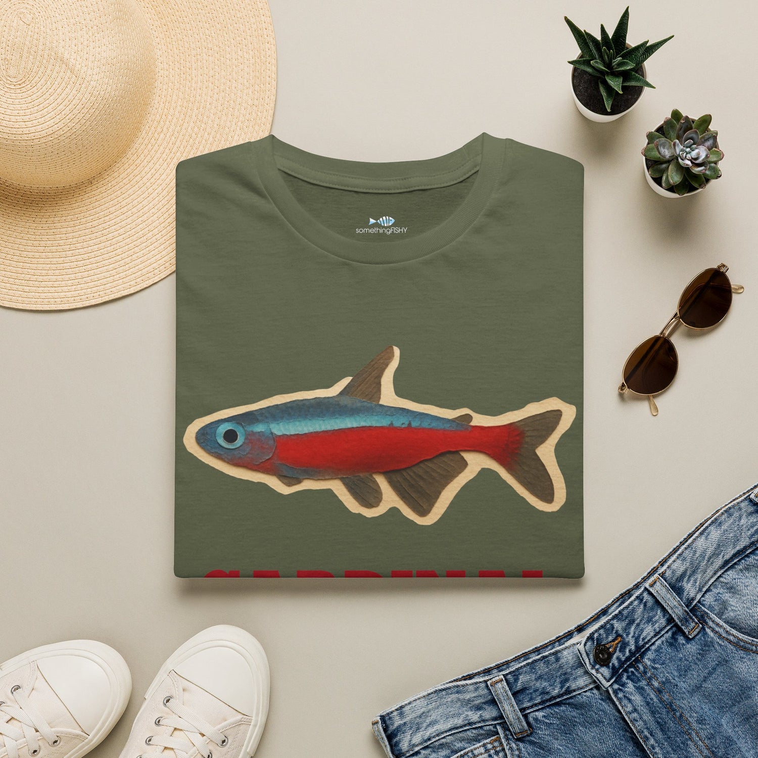 Cardinal Tetra Fish Tee — Cute Aquarium Fish Shirt