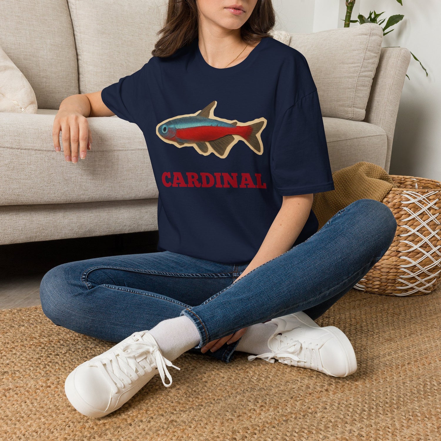 Cardinal Tetra Fish Tee — Cute Aquarium Fish Shirt
