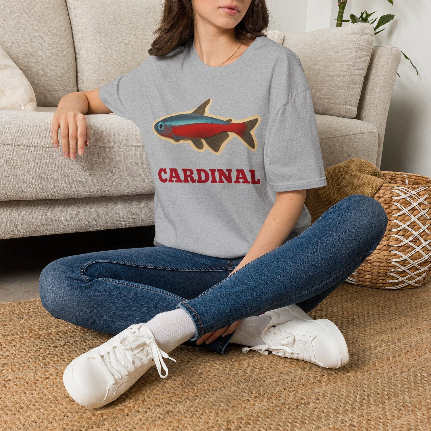 Cardinal Tetra Fish Tee — Cute Aquarium Fish Shirt