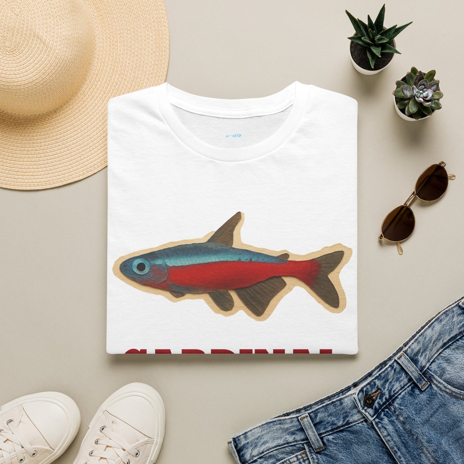 Cardinal Tetra Fish Tee — Cute Aquarium Fish Shirt