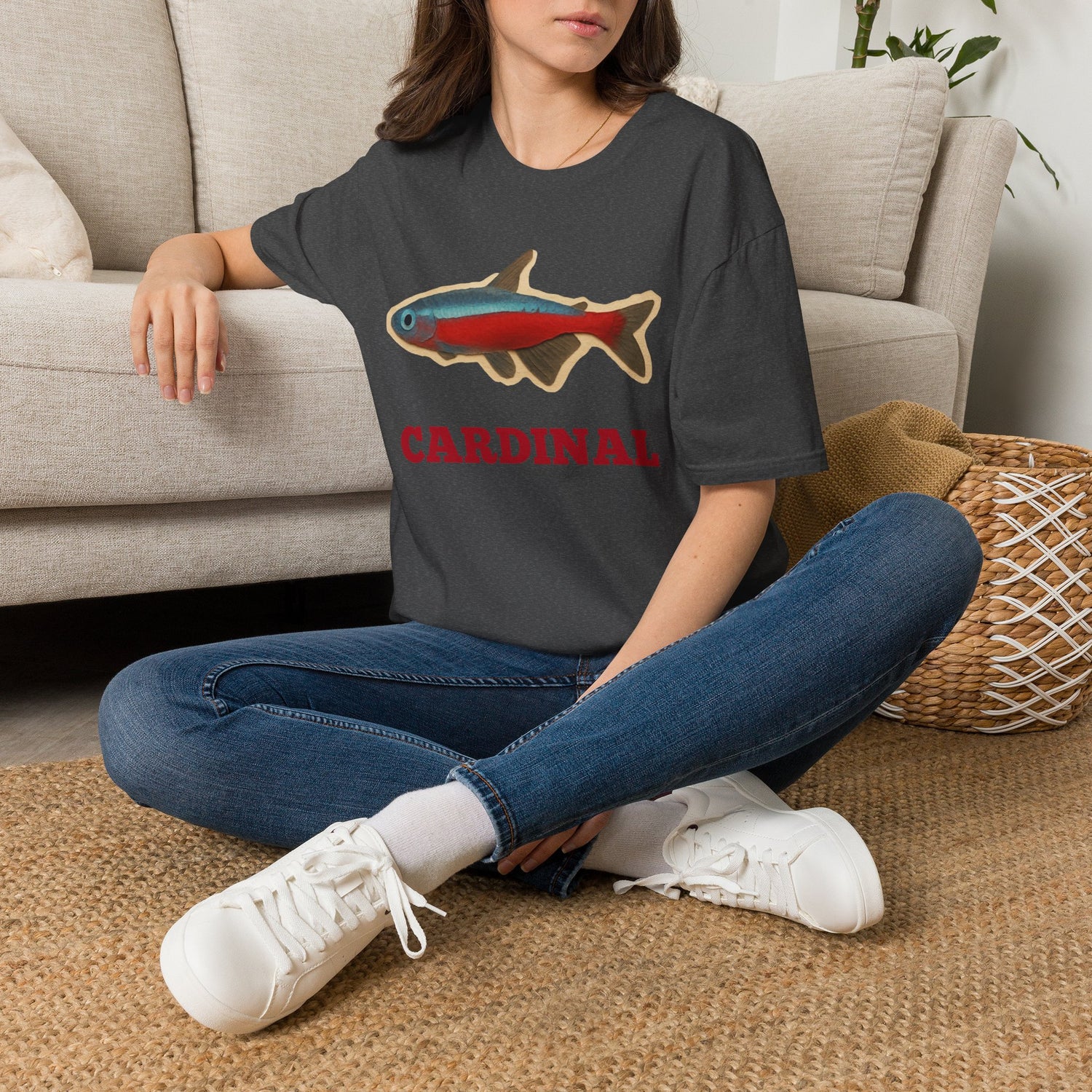 Cardinal Tetra Fish Tee — Cute Aquarium Fish Shirt