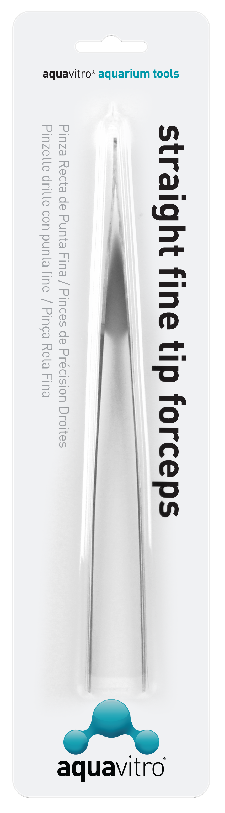 Aquavitro Forceps Straight Fine Tip
