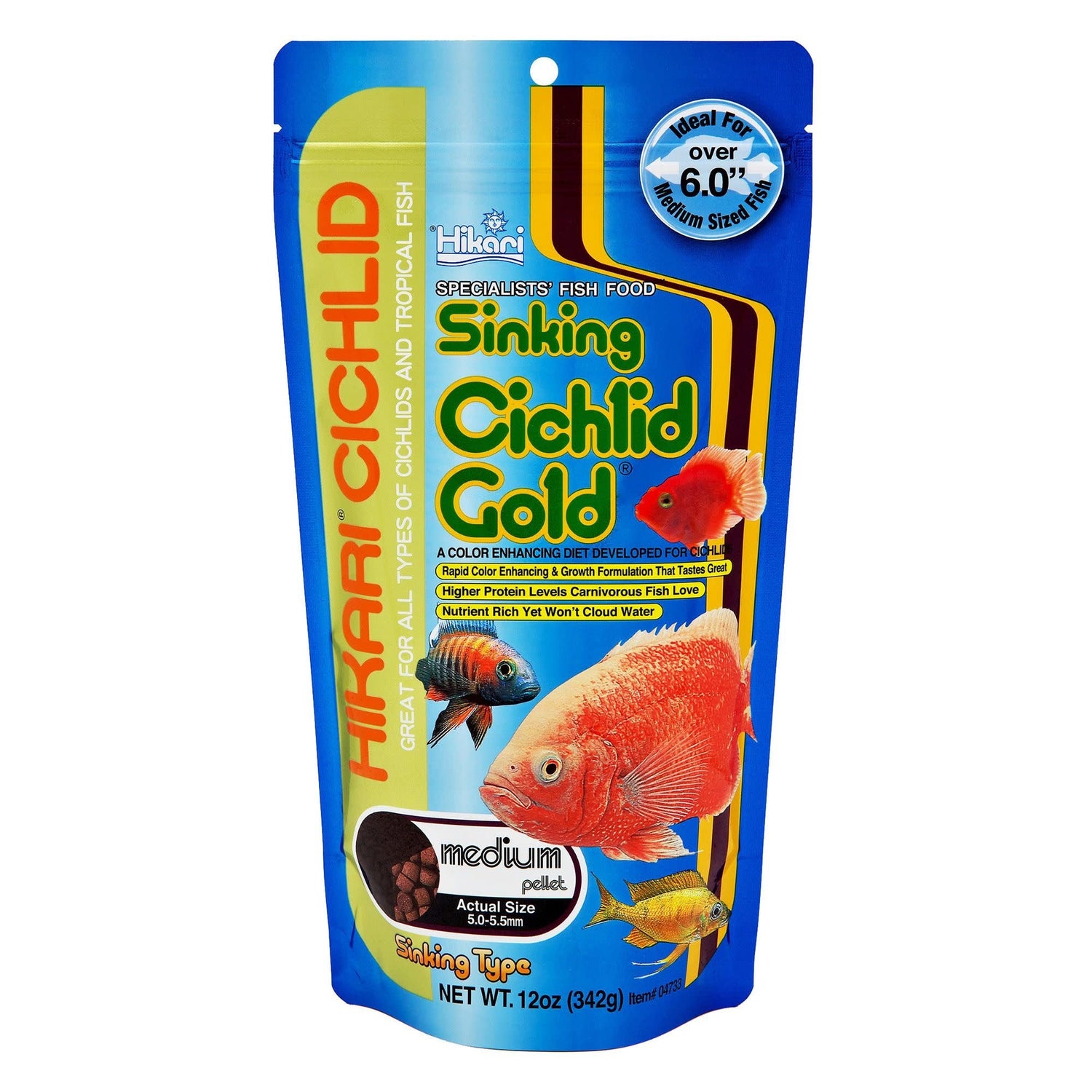 Hikari Cichlid Gold Sinking Medium 12oz