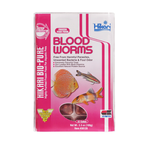 Hikari Frozen Bloodworm Cube