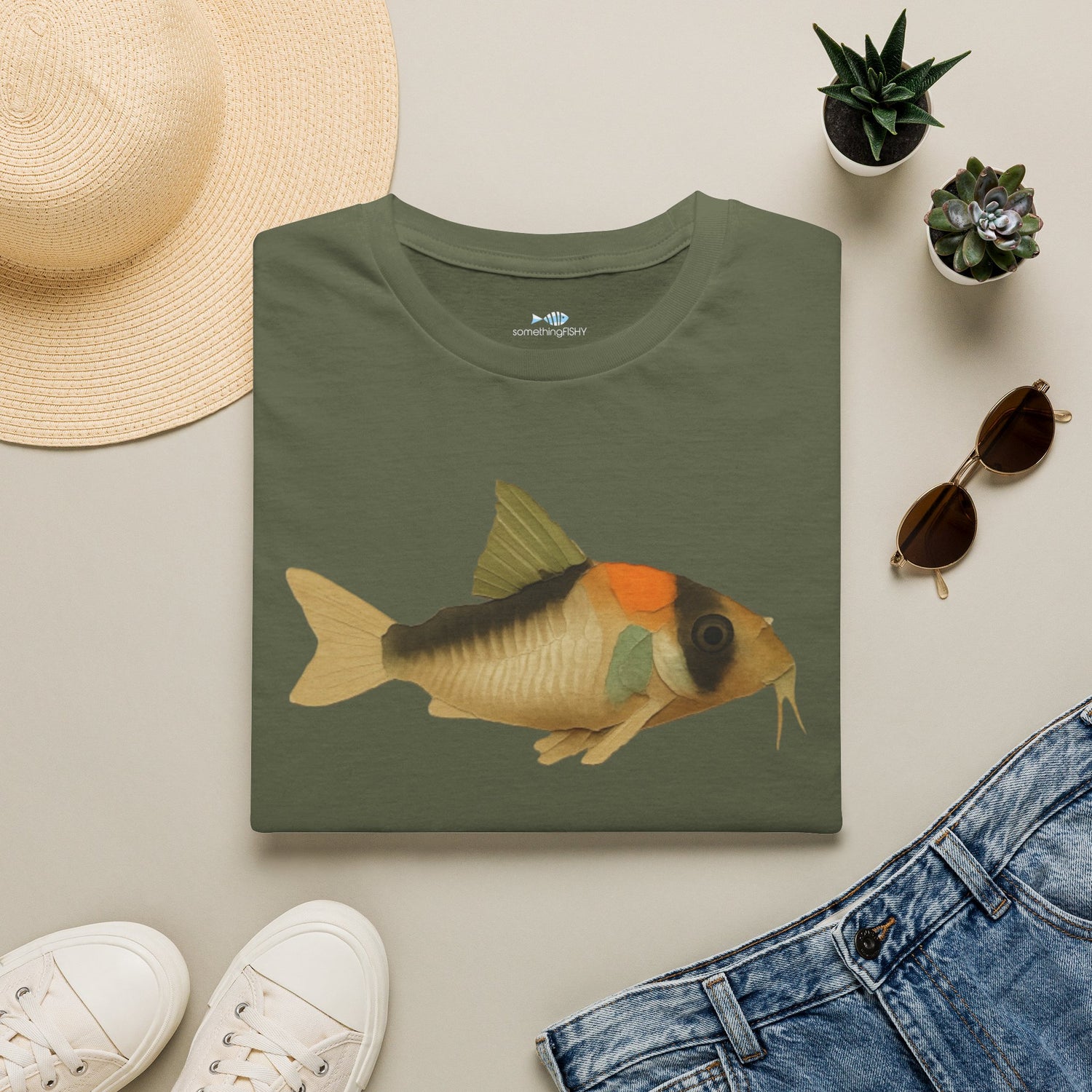 Corydorus Fish Tee — Awesome Aquarium Cory Catfish Graphic T-Shirt