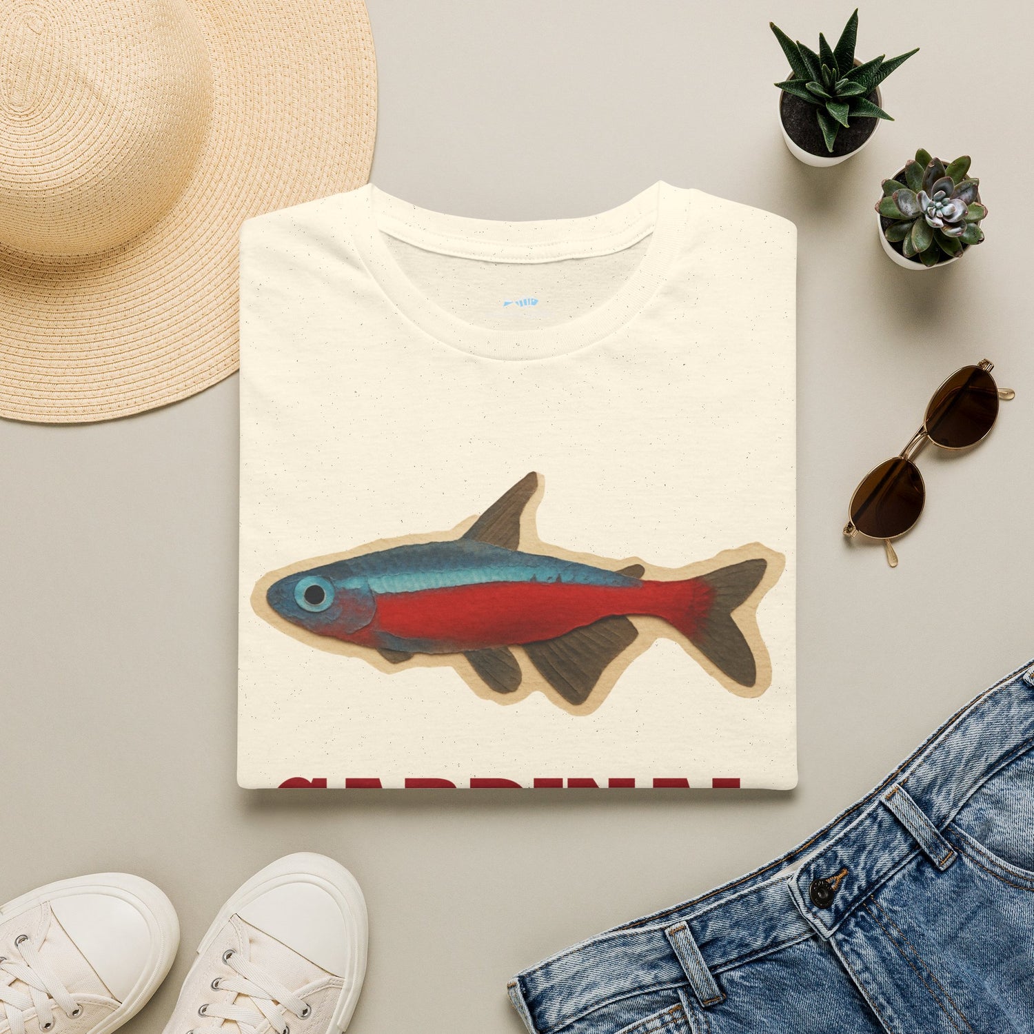 Cardinal Tetra Fish Tee — Cute Aquarium Fish Shirt