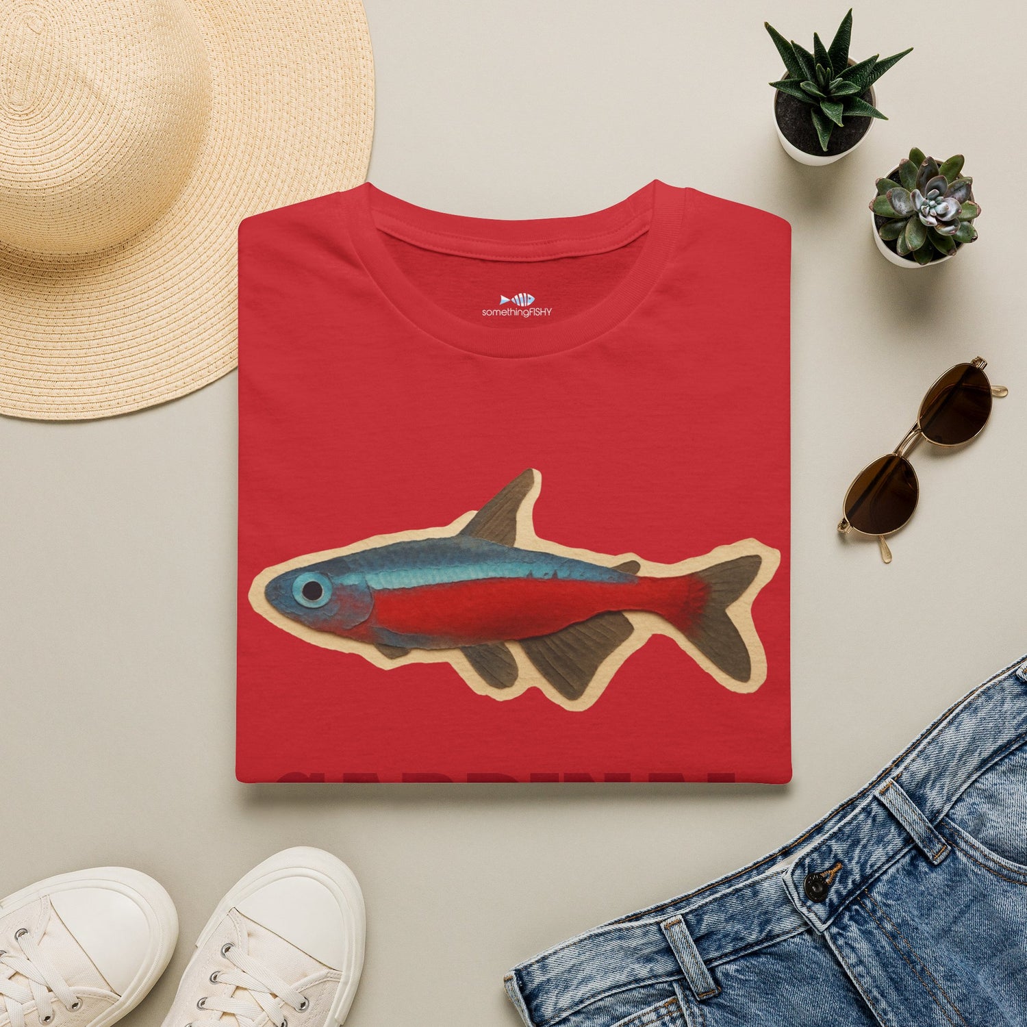 Cardinal Tetra Fish Tee — Cute Aquarium Fish Shirt