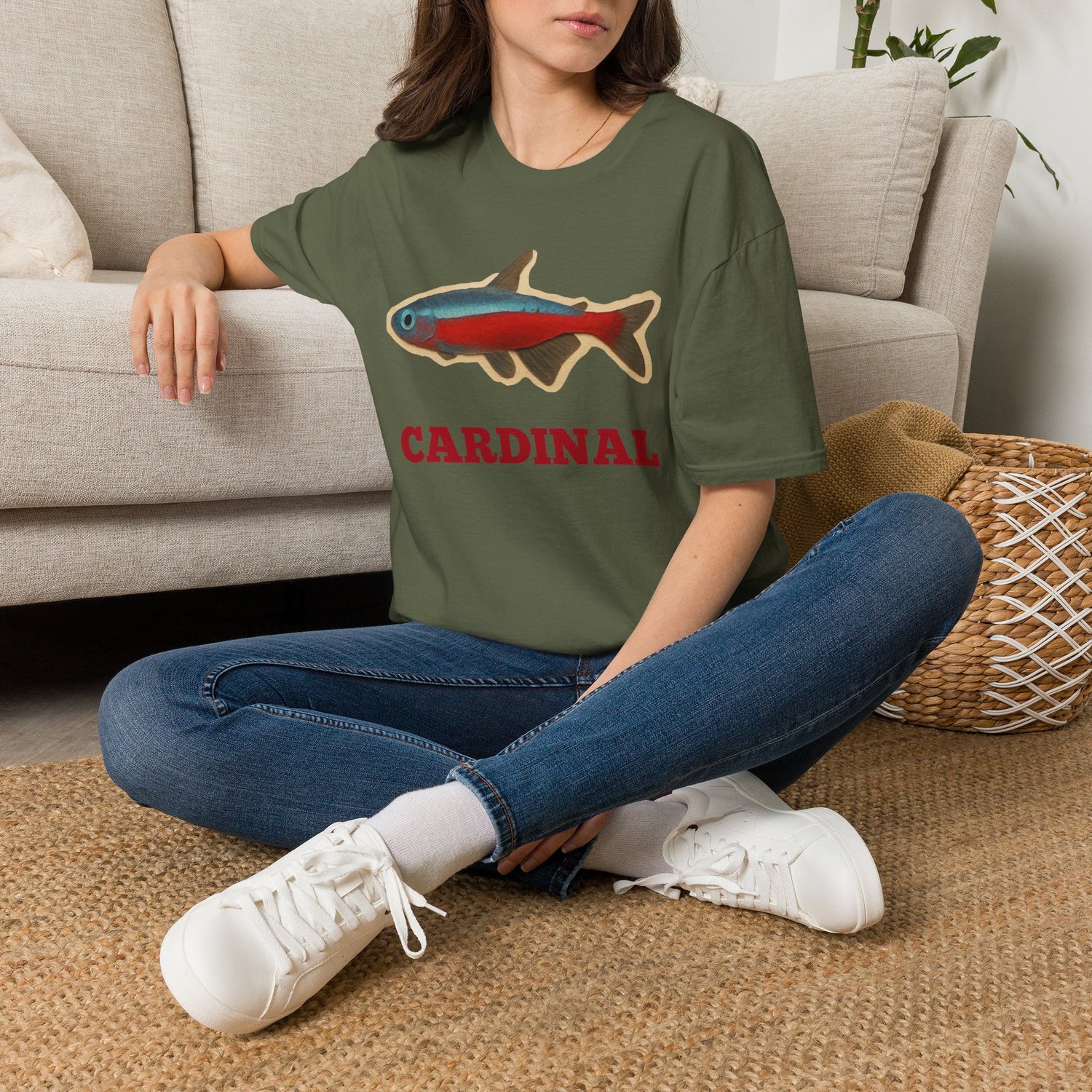 Cardinal Tetra Fish Tee — Cute Aquarium Fish Shirt