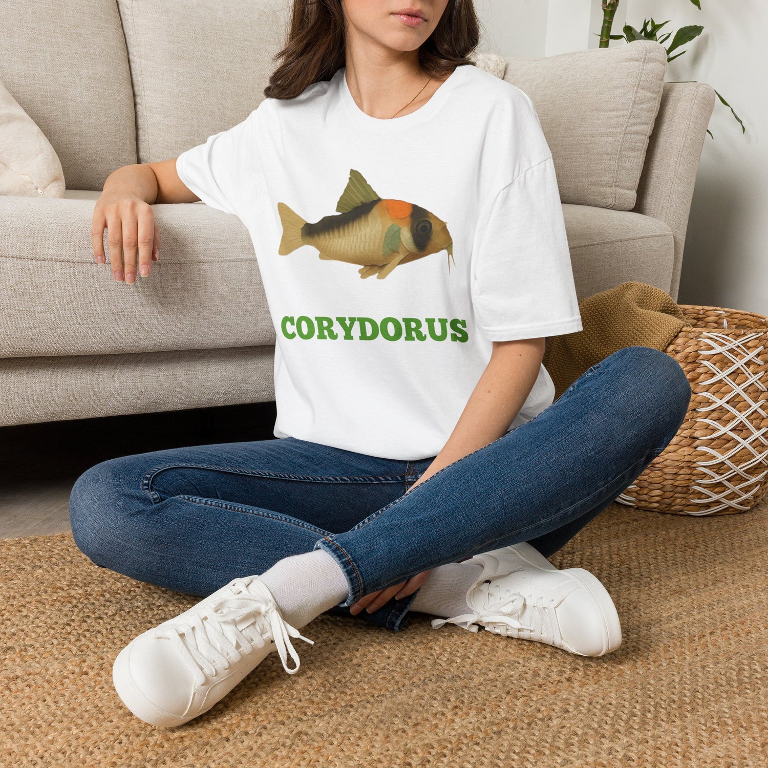 Corydorus Fish Tee — Awesome Aquarium Cory Catfish Graphic T-Shirt