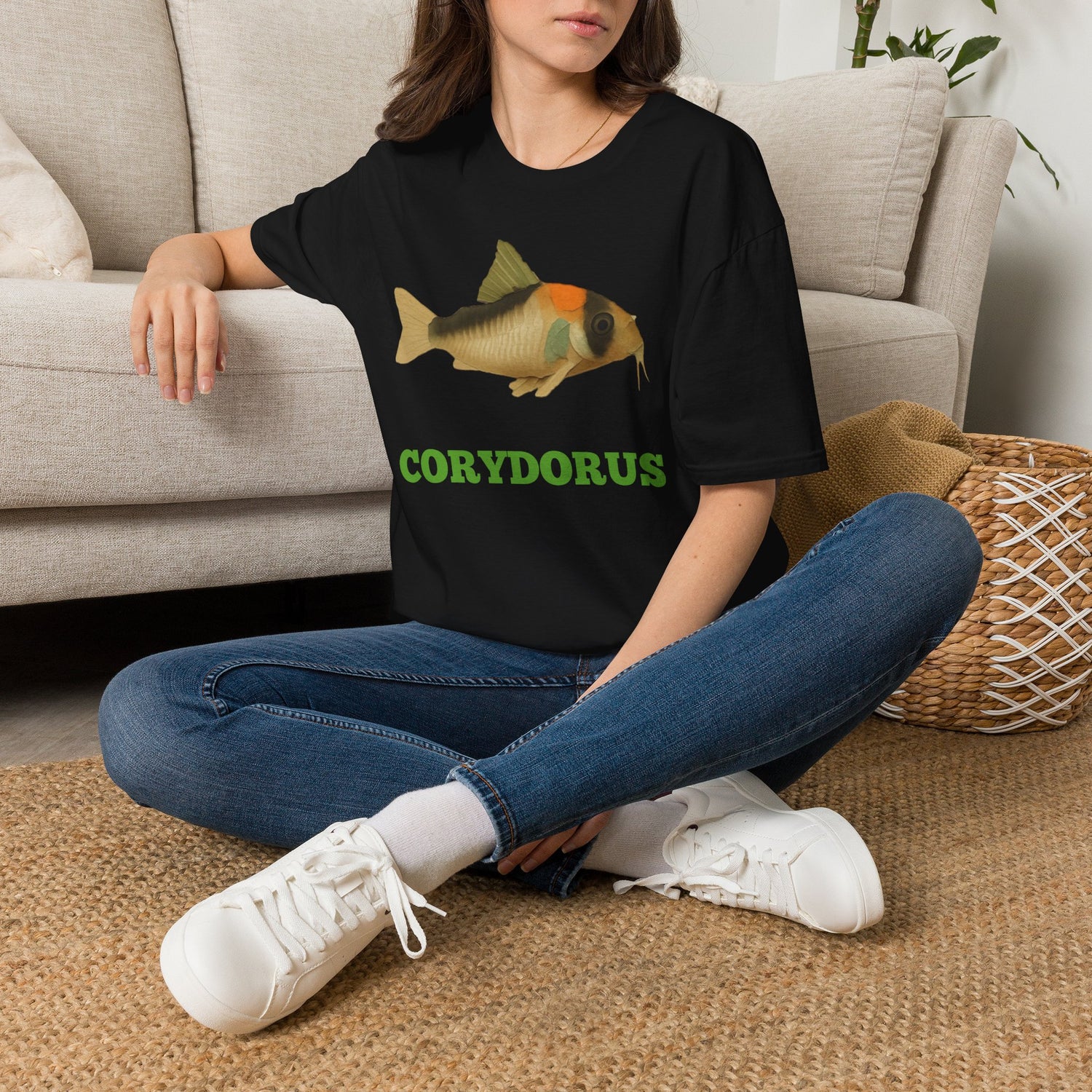 Corydorus Fish Tee — Awesome Aquarium Cory Catfish Graphic T-Shirt