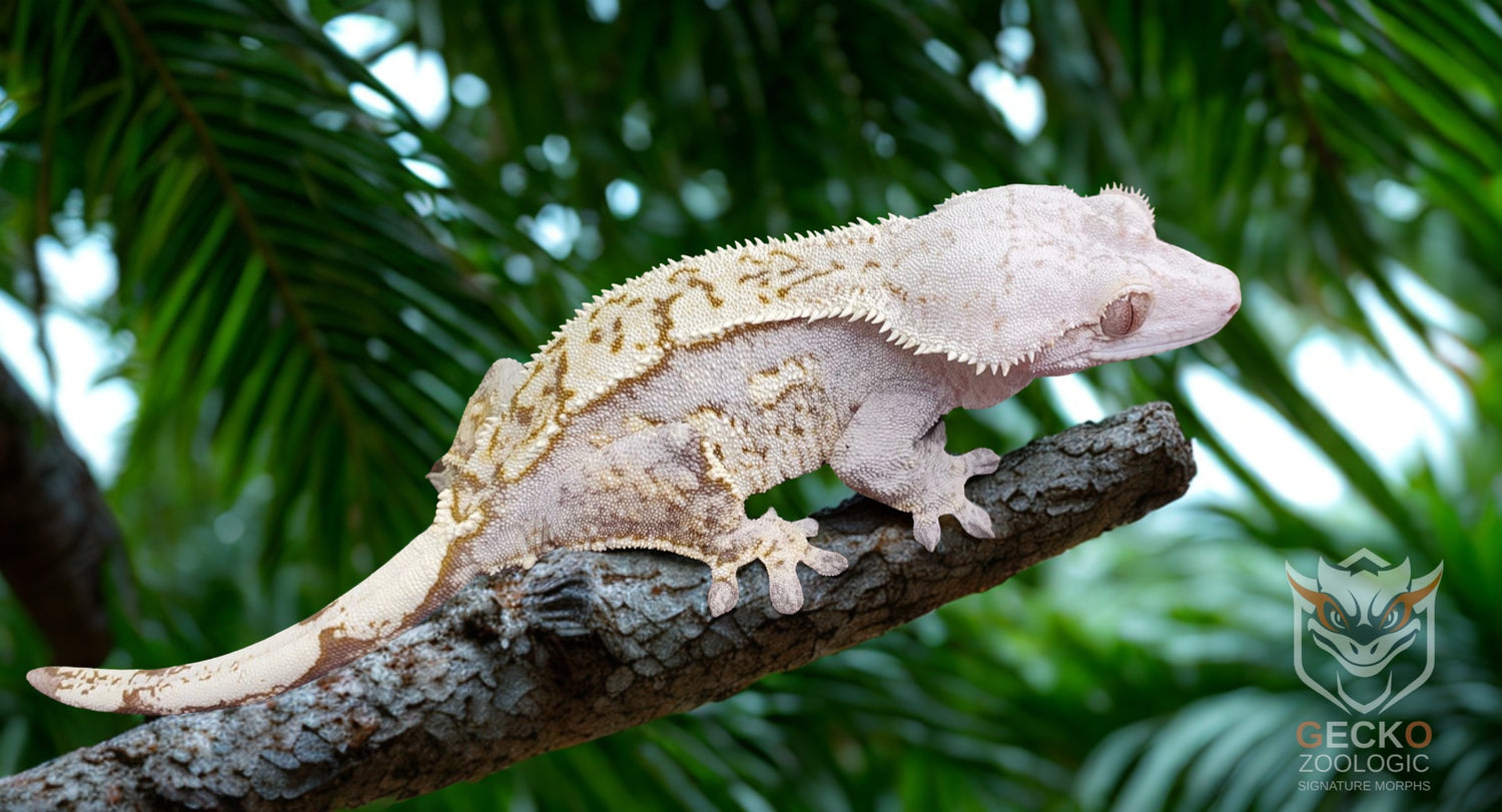 Yellow Base Laveder Crested Gecko Female